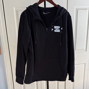 Under Armor Black Hoodie with White Logo